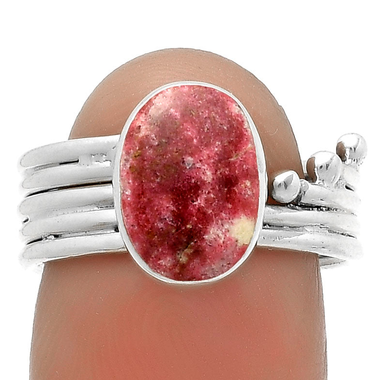 Natural Pink Thulite - Norway Ring size-7 R-1492 SDR175566