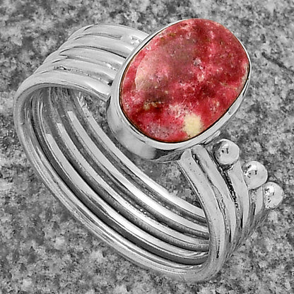Natural Pink Thulite - Norway Ring size-7 R-1492 SDR175566