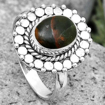 Natural Turkish Rainforest Chrysocolla Ring size-7 R-1399 SDR194262