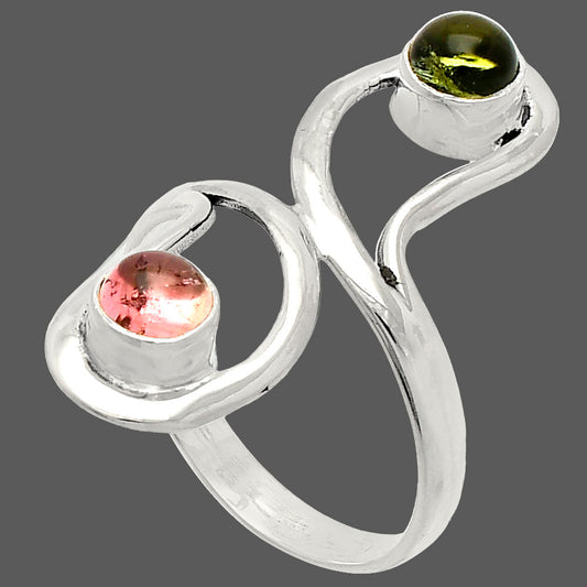 Natural Multi Tourmaline Ring size-8 R-1723 SDR231419