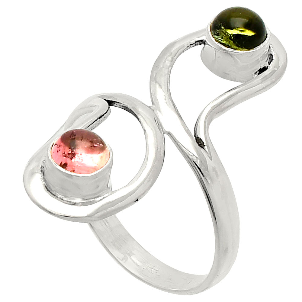 Natural Multi Tourmaline Ring size-8 R-1723 SDR231419