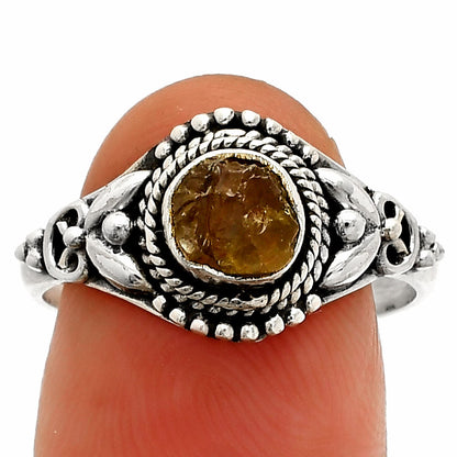 Natural Rare Kornerupine Rough Ring size-8 R-1286 SDR232407