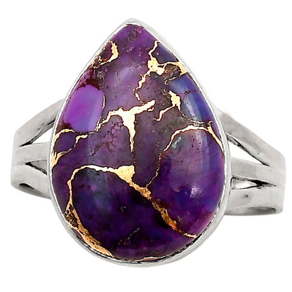 Copper Purple Turquoise Ring size-10 R-1003 SDR250013