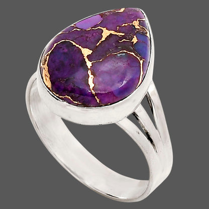 Copper Purple Turquoise Ring size-10 R-1003 SDR250013