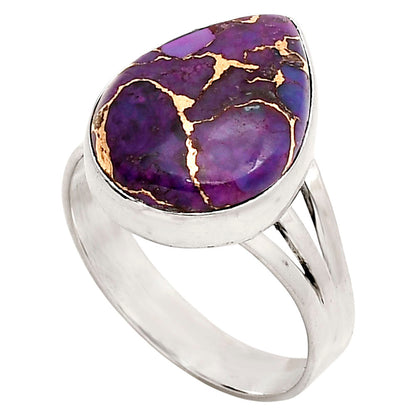 Copper Purple Turquoise Ring size-10 R-1003 SDR250013