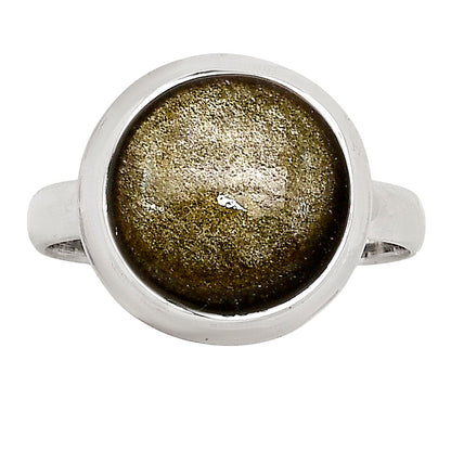 Silver Obsidian Ring size-8 R-1007 SDR250268-0