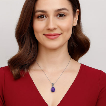 Christmas Gift Multi Choice Gemstone 925 Sterling Silver Pendant Jewelry