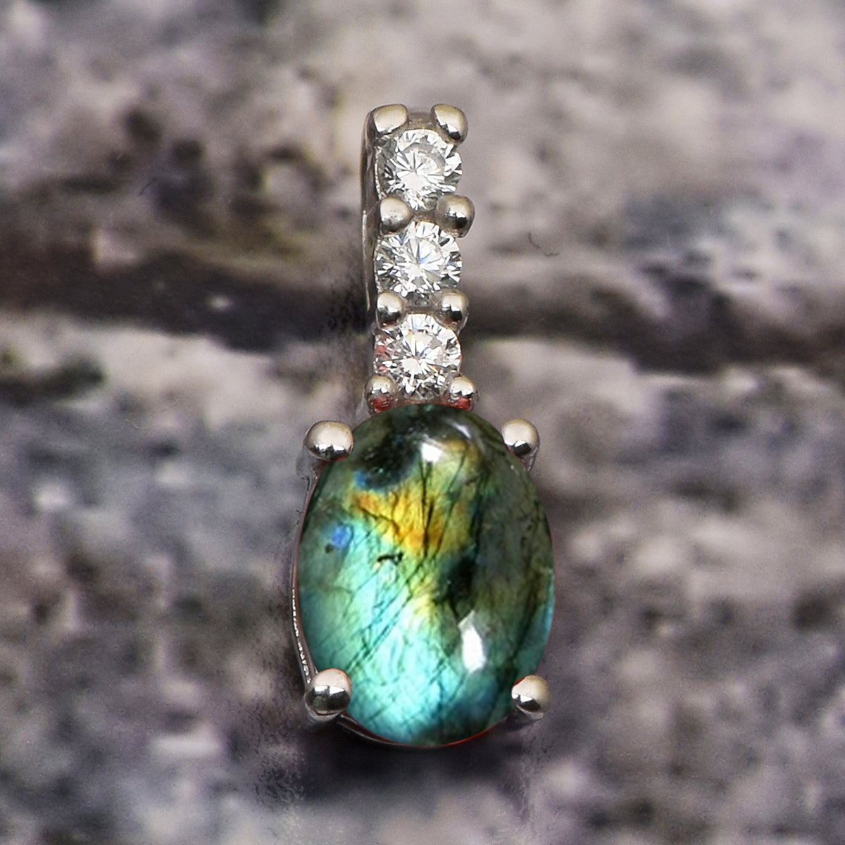 Christmas Gift Multi Choice Gemstone 925 Sterling Silver Pendant Jewelry