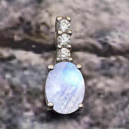 Christmas Gift Multi Choice Gemstone 925 Sterling Silver Pendant Jewelry