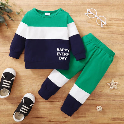 Cotton tracksuit set 2 pcs sweatshirt and trousers for Happy Everyday children-3