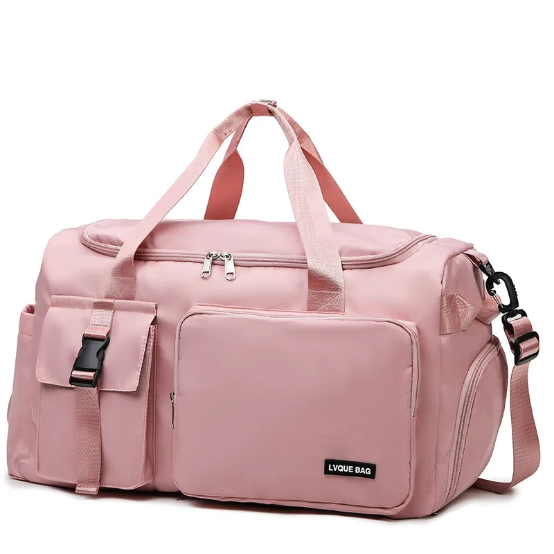 NNEOBA Travel Handbag Dry And Wet Separation Convertible Design Pink-0