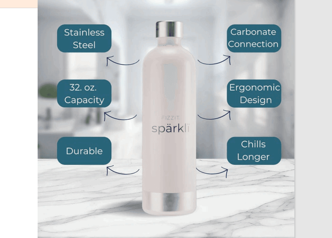 Carbonated Sparkling Water - Pure, Refreshing Bubbles with Zero Calories