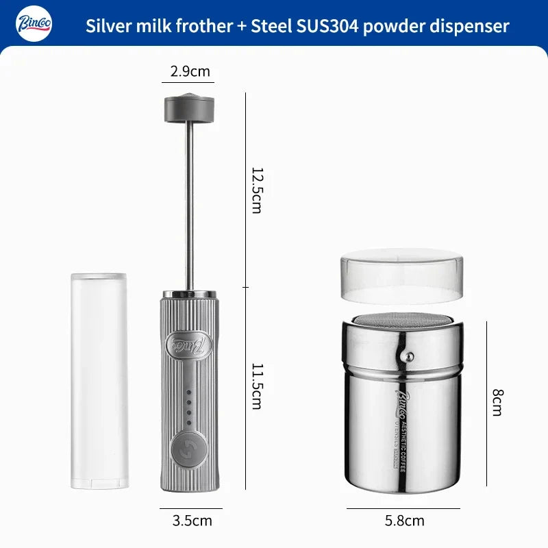 Electric Milk Frother, Wireless Handheld Blender