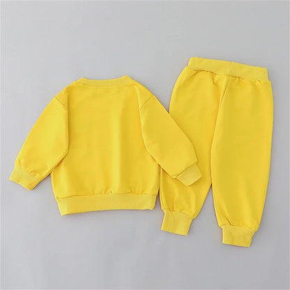 Cotton tracksuit set 2 pcs sweatshirt and trousers for Little Bear children-2