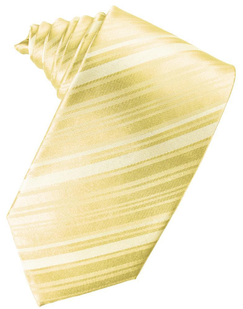 Striped Satin Necktie Self Tie-5
