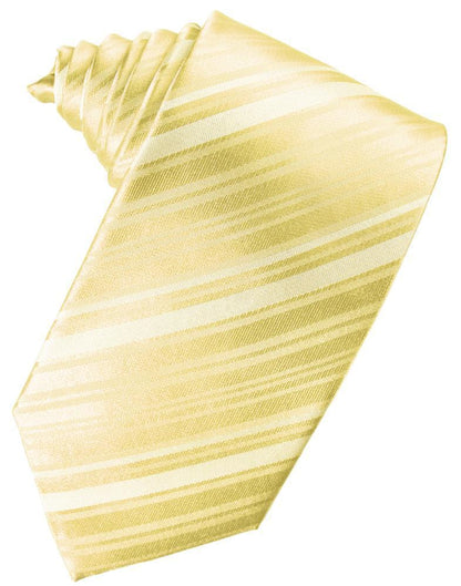Striped Satin Necktie Self Tie-5