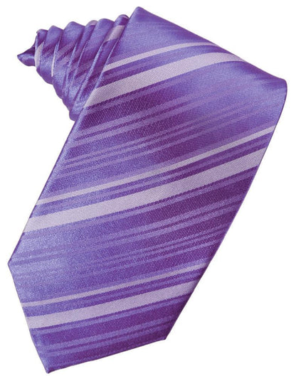 Striped Satin Necktie Self Tie-18