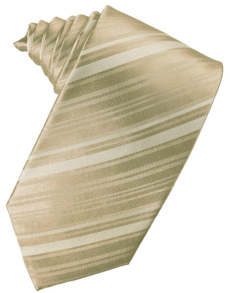 Striped Satin Necktie Self Tie-20