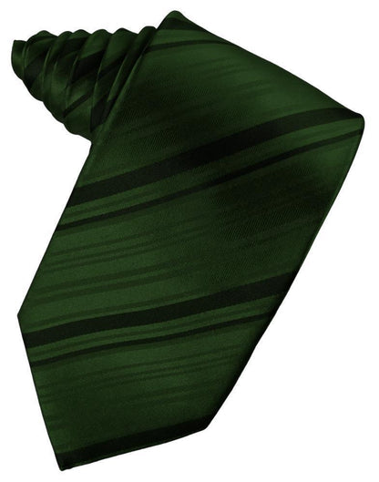 Striped Satin Necktie Self Tie-24