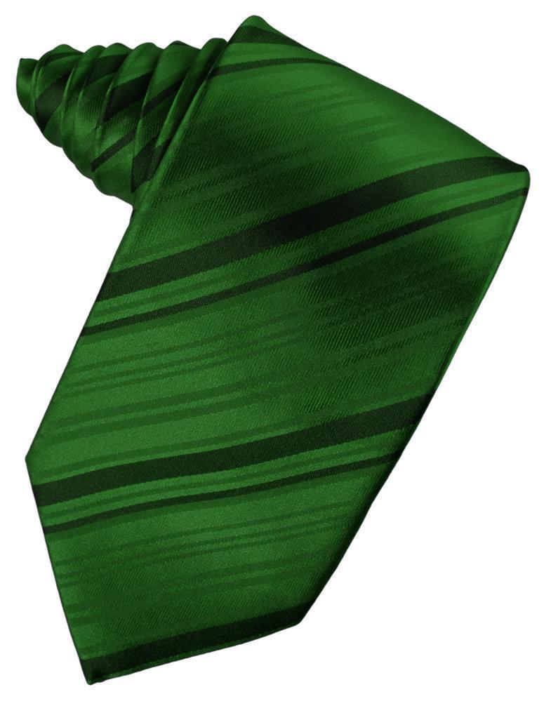 Striped Satin Necktie Self Tie-25