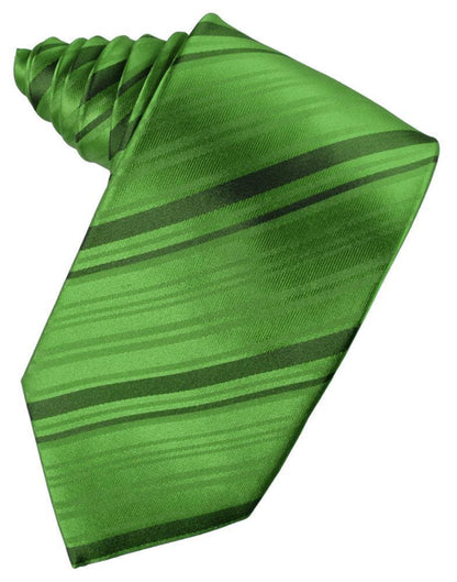 Striped Satin Necktie Self Tie-28