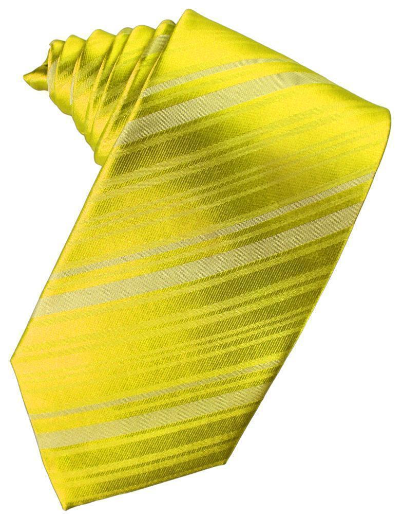 Striped Satin Necktie Self Tie-31