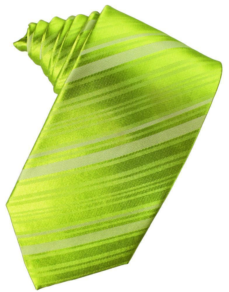 Striped Satin Necktie Self Tie-33
