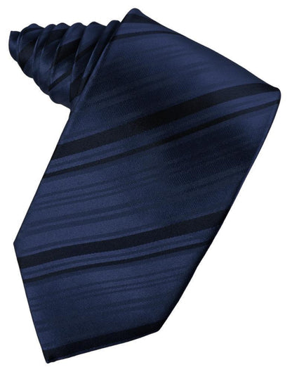 Striped Satin Necktie Self Tie-35