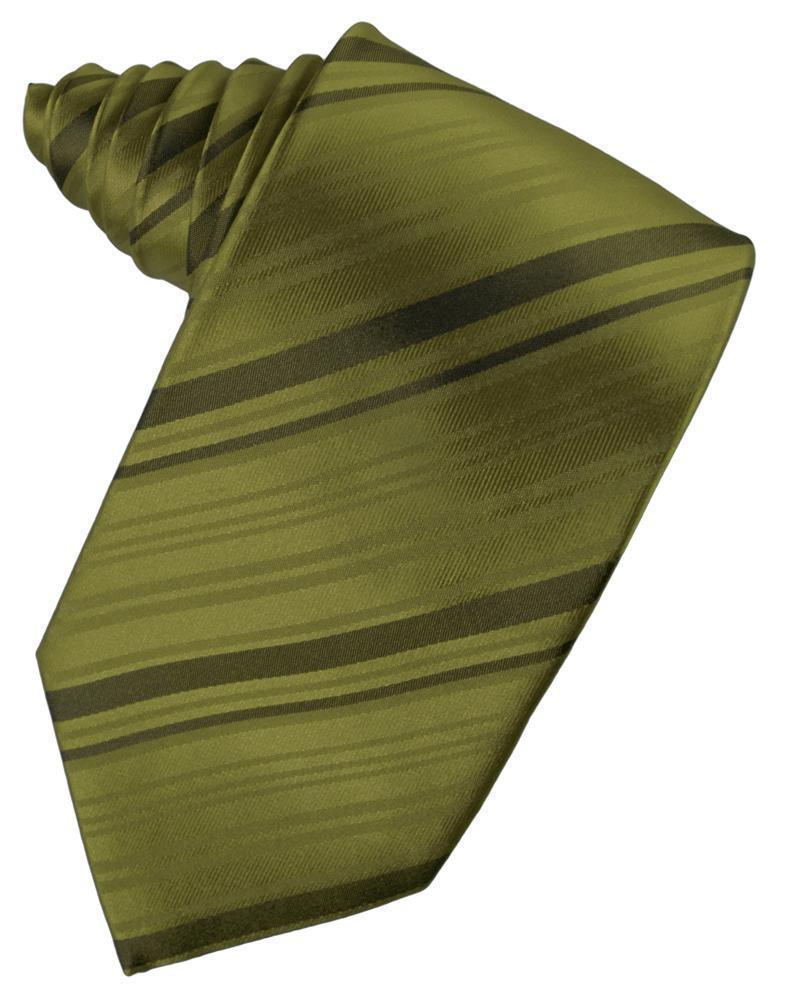 Striped Satin Necktie Self Tie-38