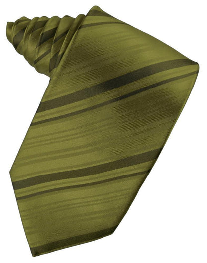 Striped Satin Necktie Self Tie-38