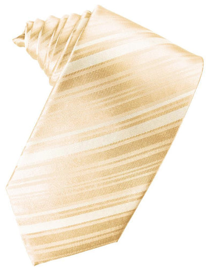 Striped Satin Necktie Self Tie-41