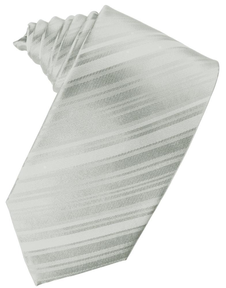 Striped Satin Necktie Self Tie-47
