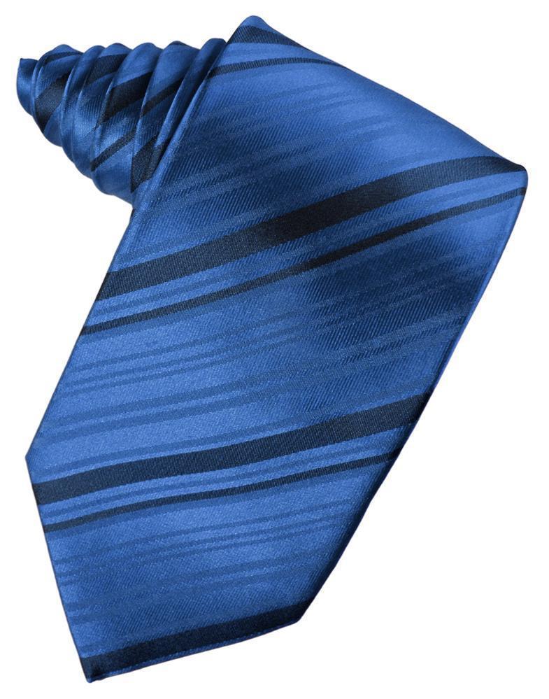 Striped Satin Necktie Self Tie-51