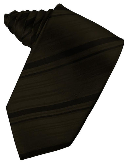 Striped Satin Necktie Self Tie-58