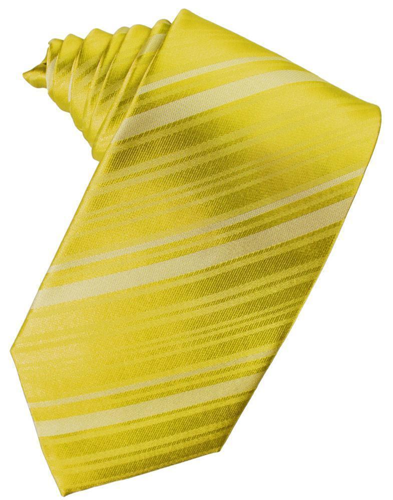Striped Satin Necktie Self Tie-62