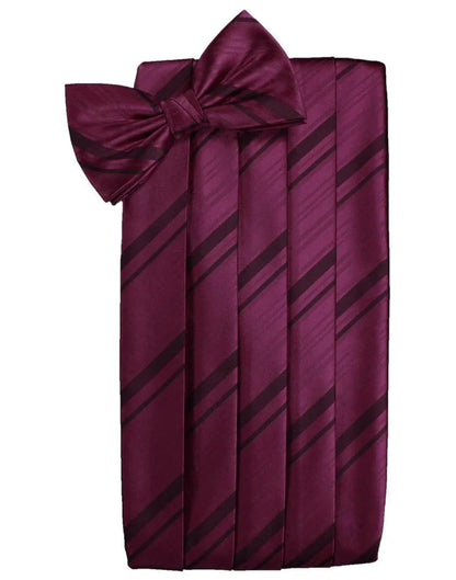 Kids Striped Satin Cummerbund-63