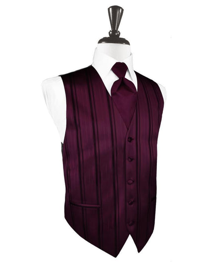 Striped Satin Tuxedo Vest 8-5