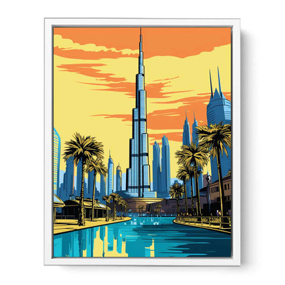 Burj Khalifa, Dubai Poster Canvas Art Print