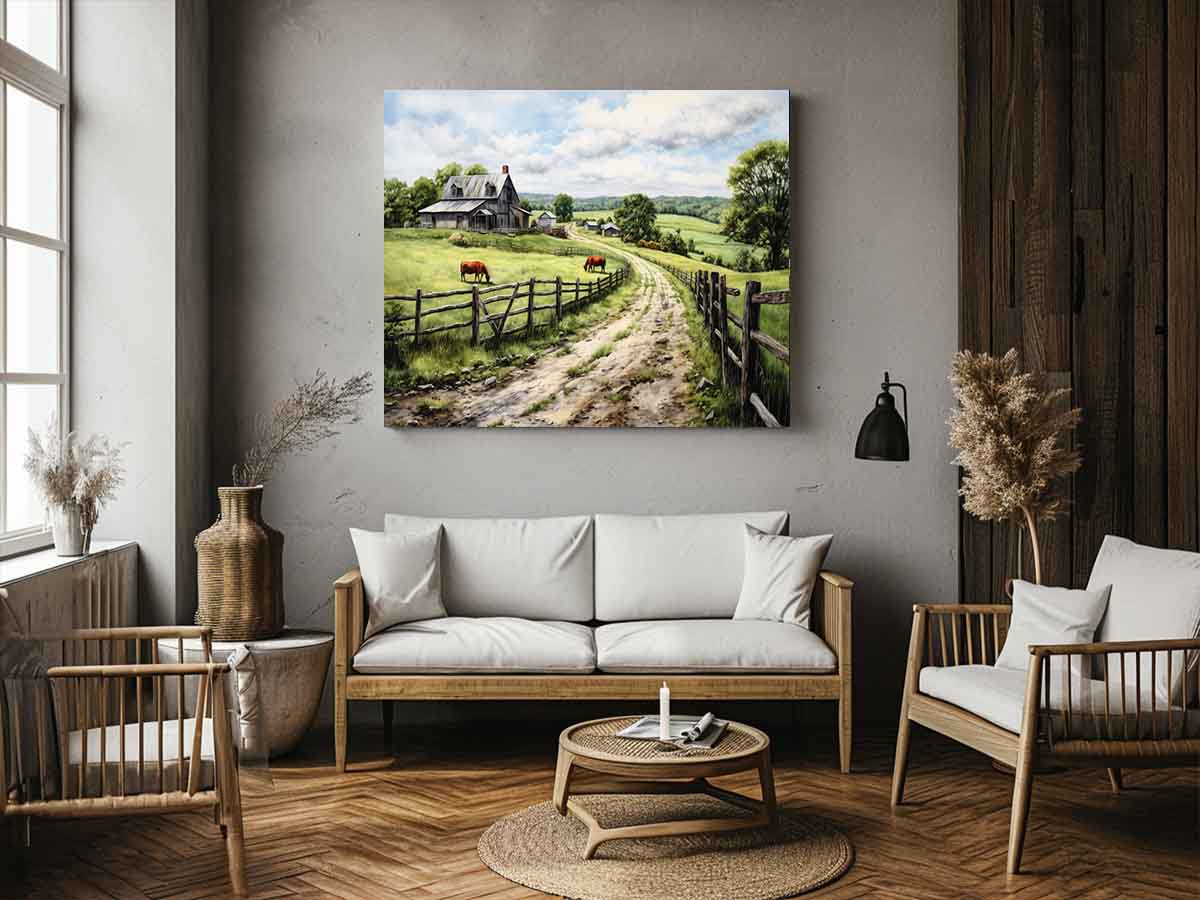 Country Artwork Canvas Art Print
