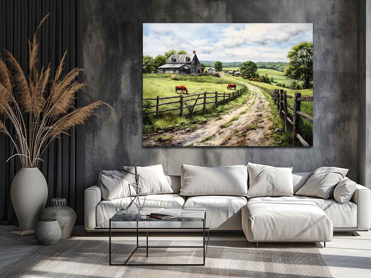 Country Artwork Canvas Art Print