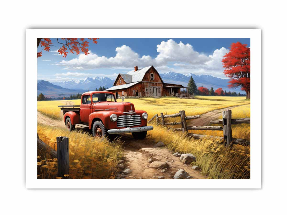 Country Side Artwork Painting Print