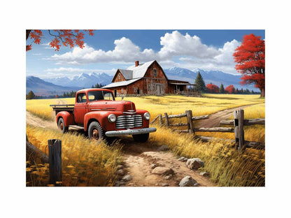 Country Side Artwork Painting Print