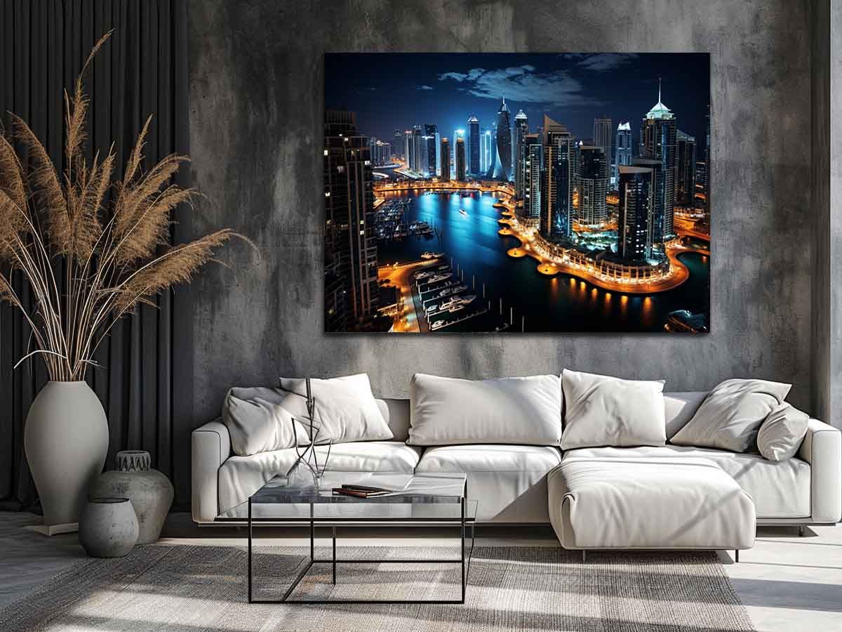 Dubai Artwork Canvas Art Print