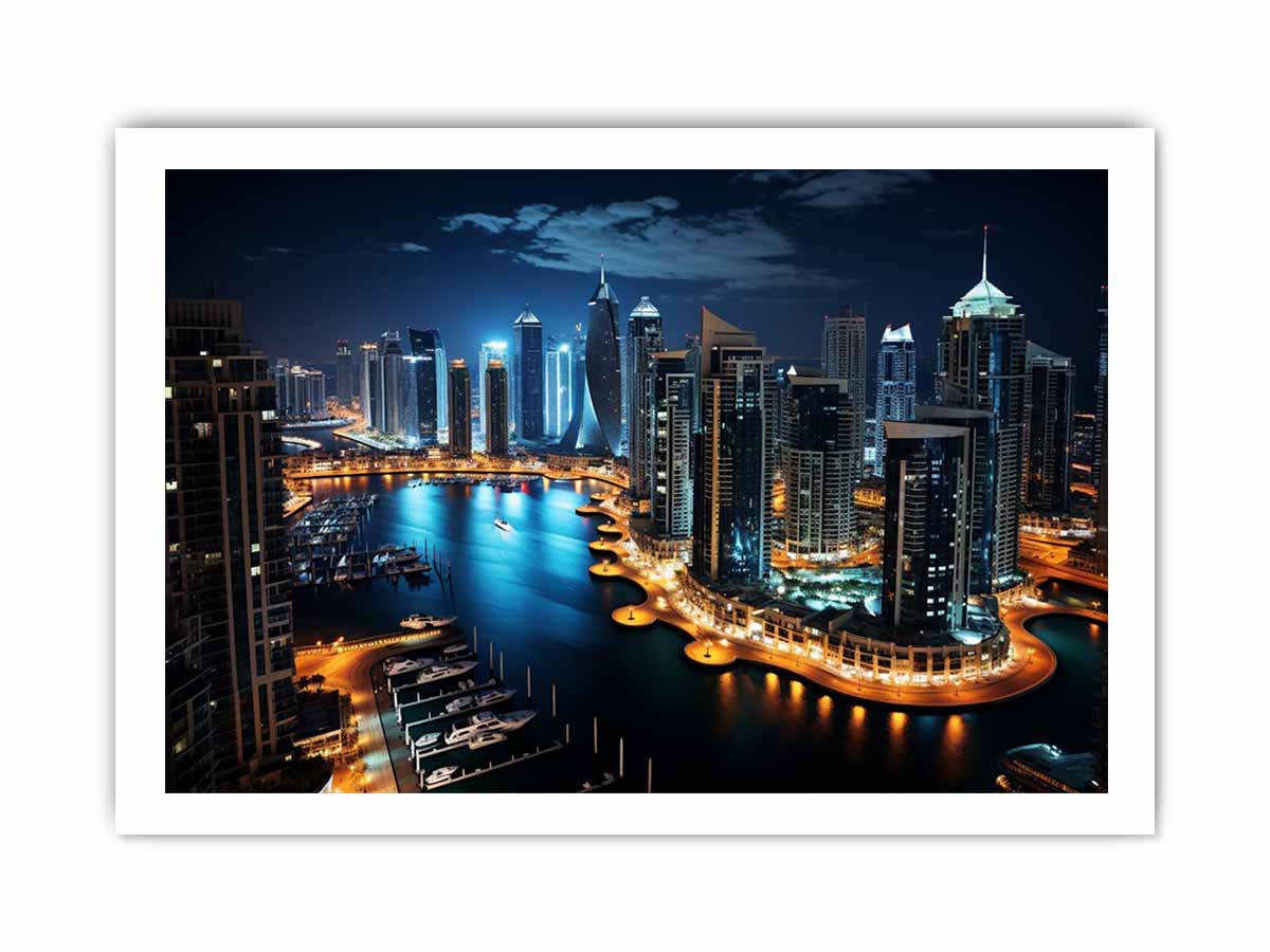 Dubai Artwork Canvas Art Print