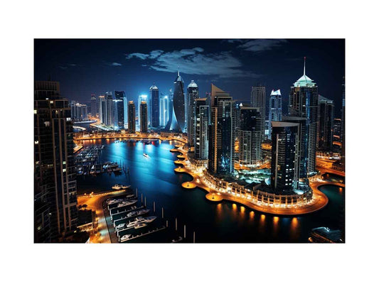 Dubai Artwork Canvas Art Print