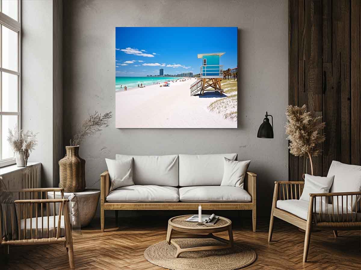 Florida Beach Art Canvas Photography painting