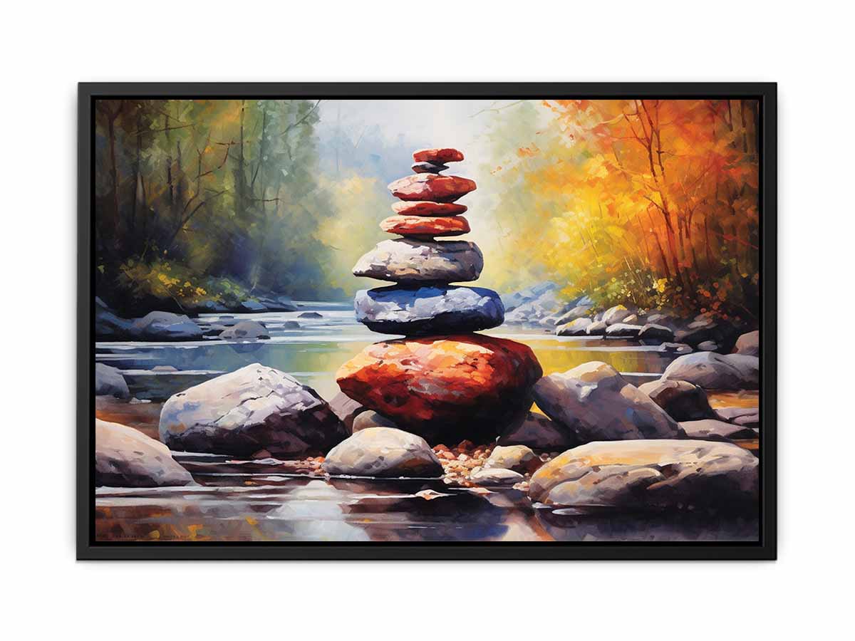 Stacking Stones Canvas Art Print