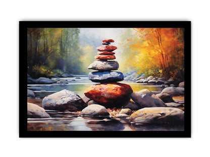 Stacking Stones Canvas Art Print