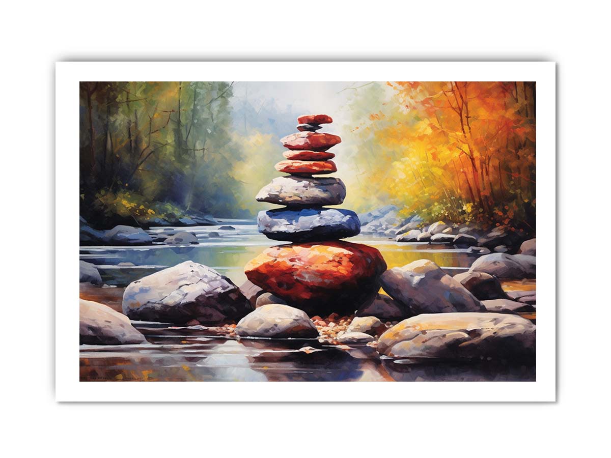 Stacking Stones Canvas Art Print