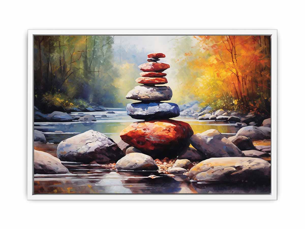 Stacking Stones Canvas Art Print